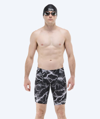 TYR heren zwemjammer - Durafast Elite Arterix - Grijs/zwart