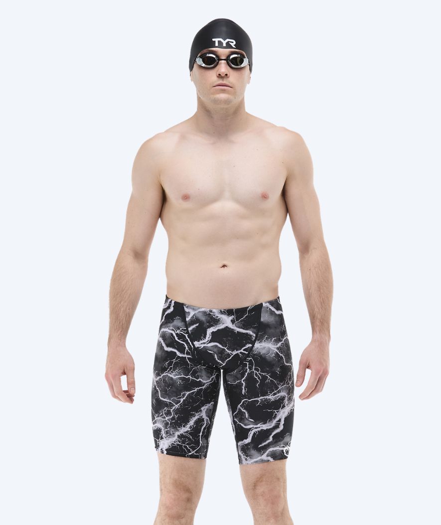 TYR heren zwemjammer - Durafast Elite Arterix - Grijs/Zwart