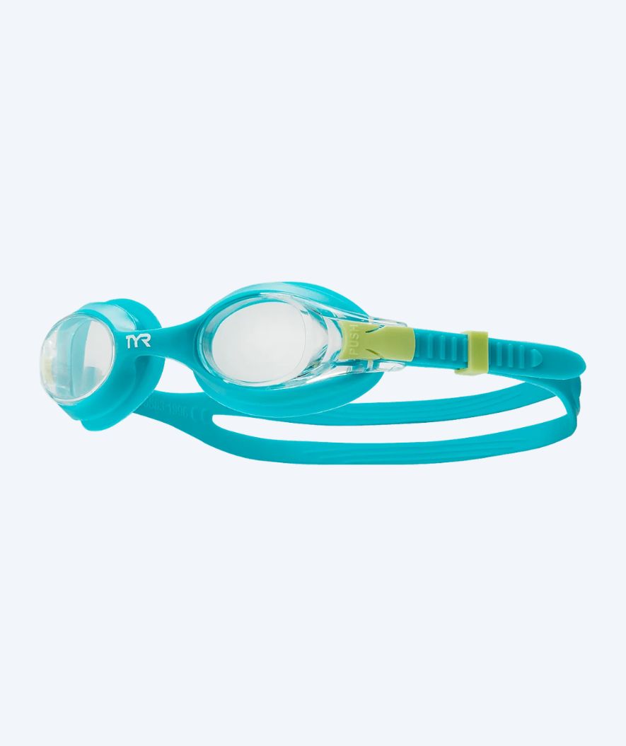 TYR kind zwembril - Swimple - Turkoois/Helder