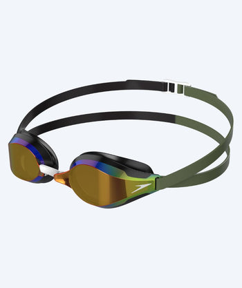 Speedo Elite zwembril - Fastskin Speedsocket 2 Mirror - Groen/zwart