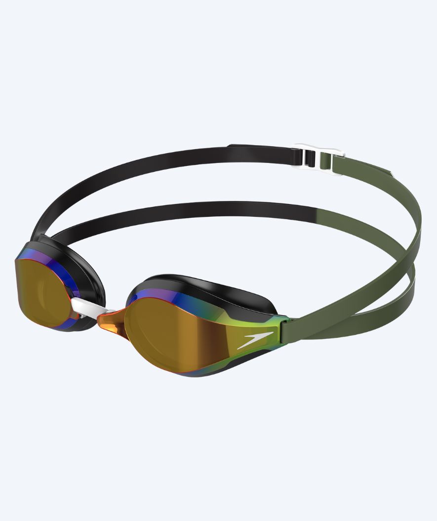 Speedo Elite zwembril - Fastskin Speedsocket 2 Mirror - Groen/zwart