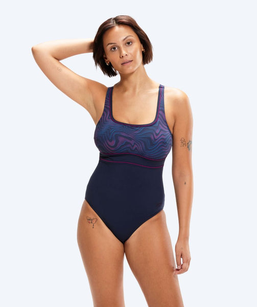Speedo dames badpak - Shaping ContourEclipse - Donkerblauw Speedo dames badpak - Shaping ContourEclipse - Donkerblauw