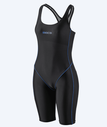 Beco dames badpak met pijpjes - Maxpower - Blauw/zwart