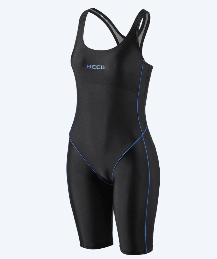 Beco dames badpak met pijpjes - Maxpower - Blauw/zwart
