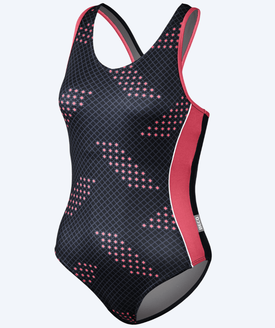 Beco dames badpak - Maxpower - Zwart/Rood