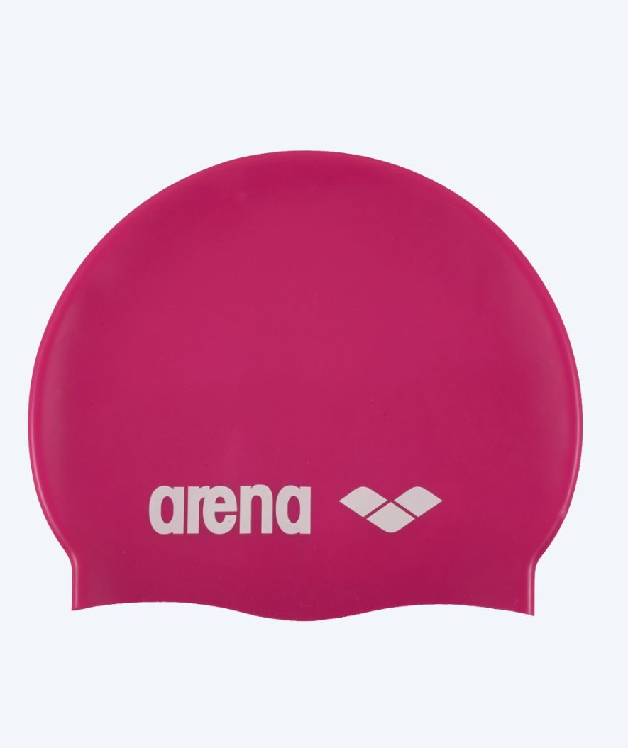 Arena badmuts - Classic Silicone - Roze/wit