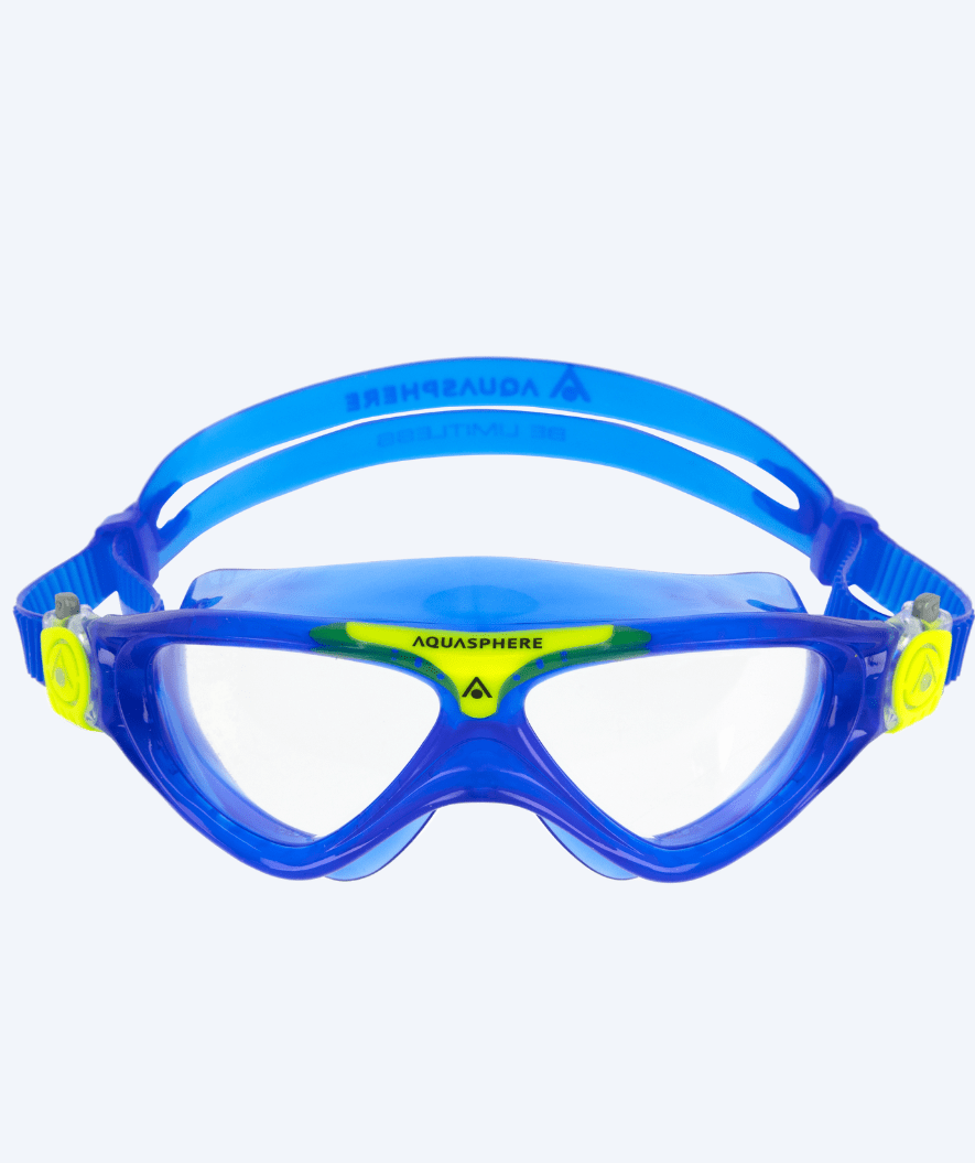 Aquasphere junior zwemmasker (6-12) - Vista - Blauw/geel