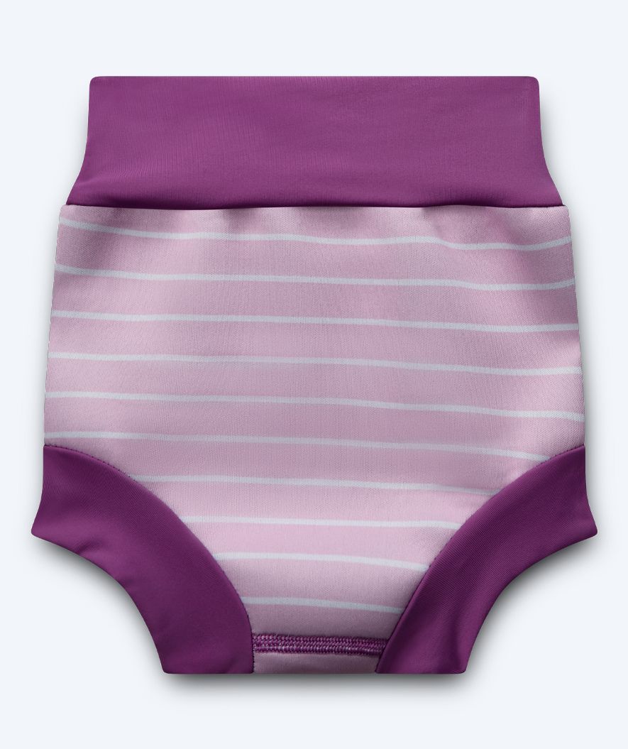 Watery zwemluiers - Neopreen Swim Nappy - Paarse Strepen