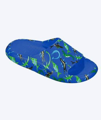 Beco kind badslippers - Ocean Dinos - Blauw