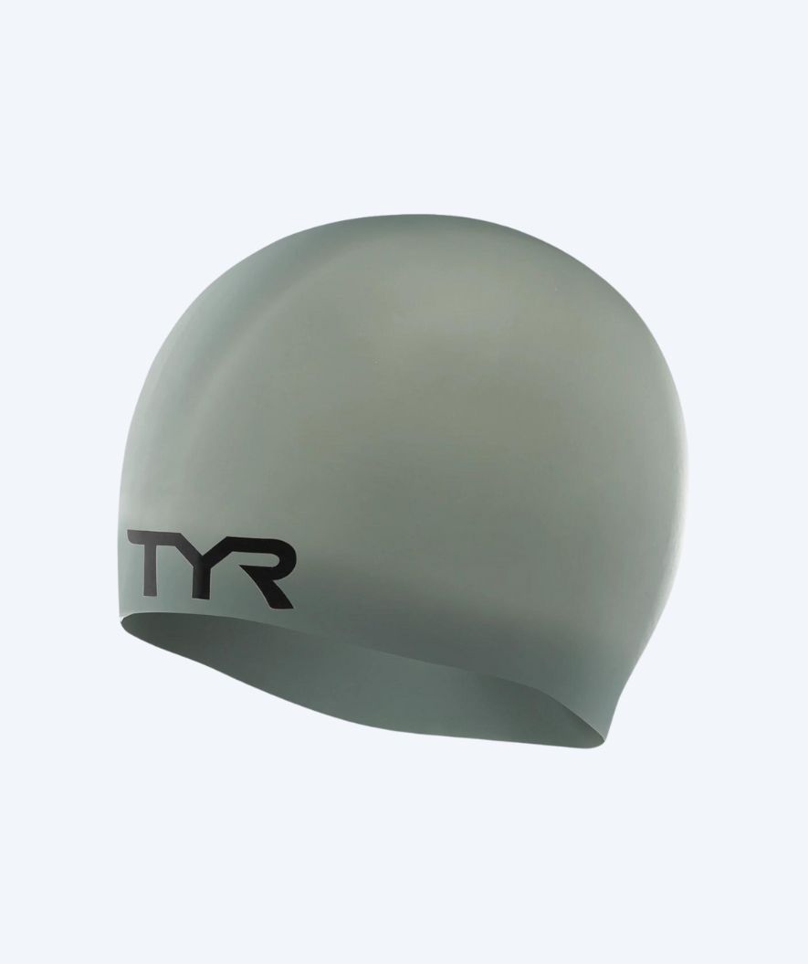 TYR badmuts - Silicone - Donkergrijs