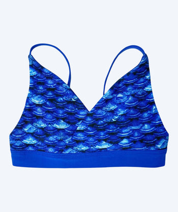 Fin Fun meisjes zeemeermin bikinitop zonder franje - Arctic Blue