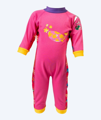 Konfidence kind wetsuit - SplashyTM - Roze/geel