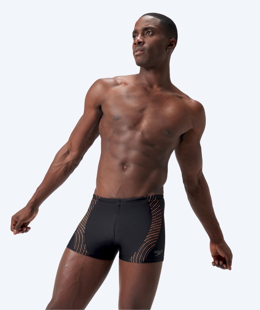 Speedo heren zwemboxers - Duo Logo Print - Zwart/groen