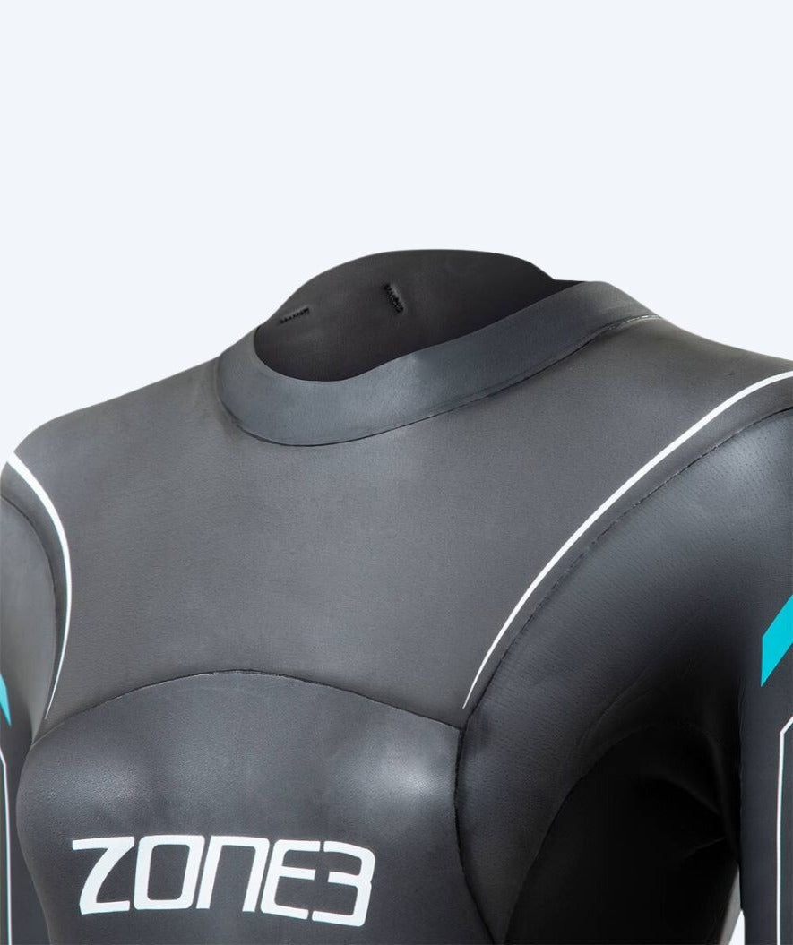 ZONE3 dames wetsuit - Azure 2.0 - Zwart/lichtblauw