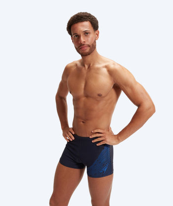 Speedo heren zwemboxers - Medley Logo - Donkerblauw/blauw