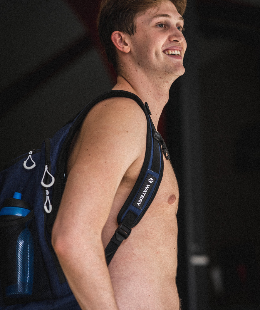 Watery zwemtas - Viper Elite 45L - Donkerblauw/wit