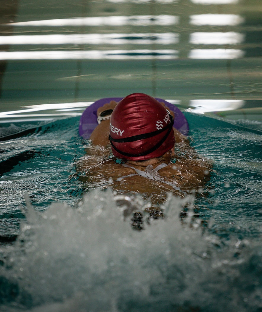 Watery kickboard - Heat - Donkerblauw