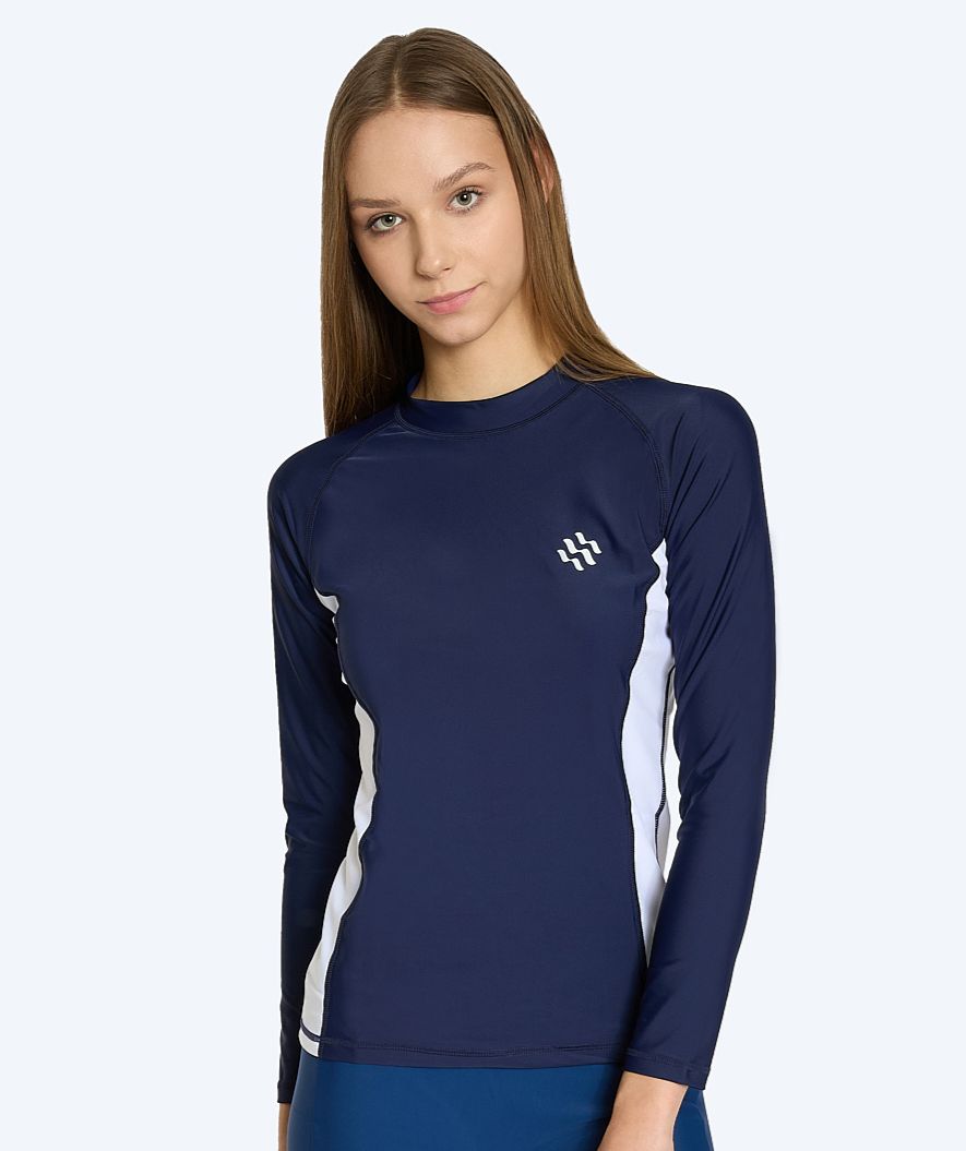 Watery UV-shirt voor dames - Talcott Lange Mouw Rashguard - Donkerblauw/wit