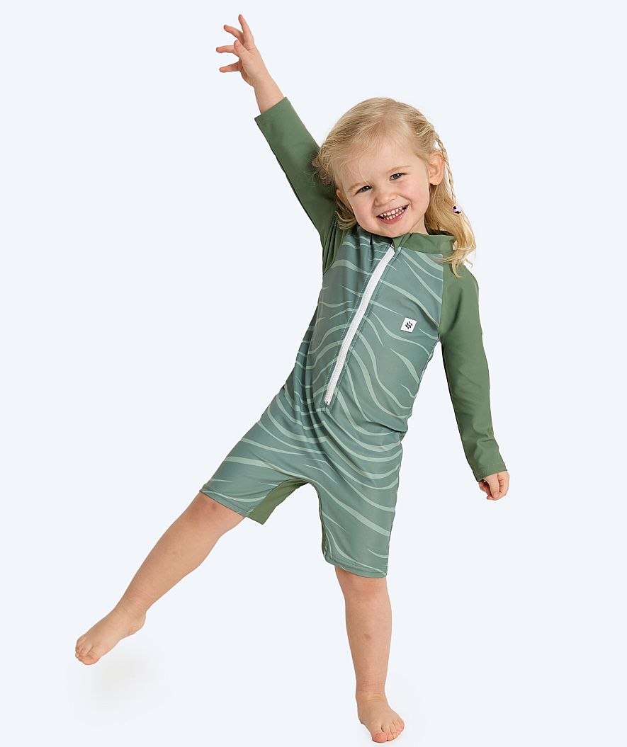 Watery UV-pak voor kinderen - Fjord Lange Mouw Rashguard - Groen