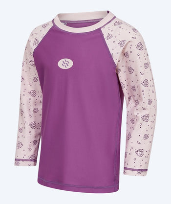 Watery kind UV shirt - Brandman Lange Mouwen Rashguard - Roze/paars