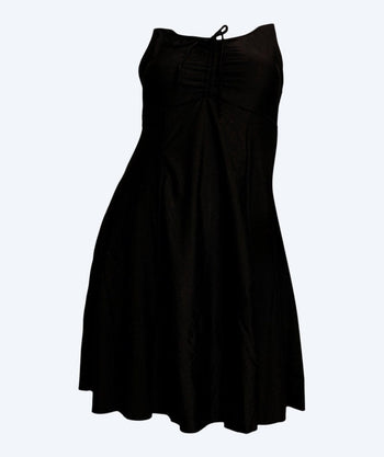 Mirou dames badpak met jurk en pijpjes - Zwart