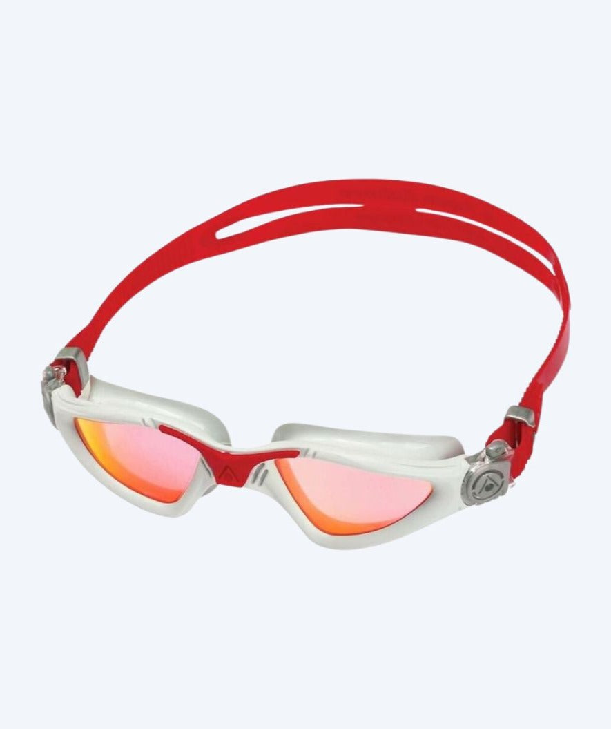 Aquasphere training zwembril - Kayenne Titanium - Rood/grijs