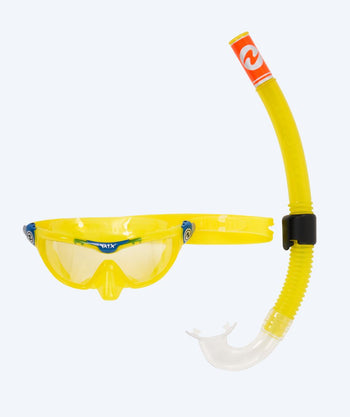 Aqualung Combo kind snorkelset (4-8) - Combo Mix - Geel/petrol
