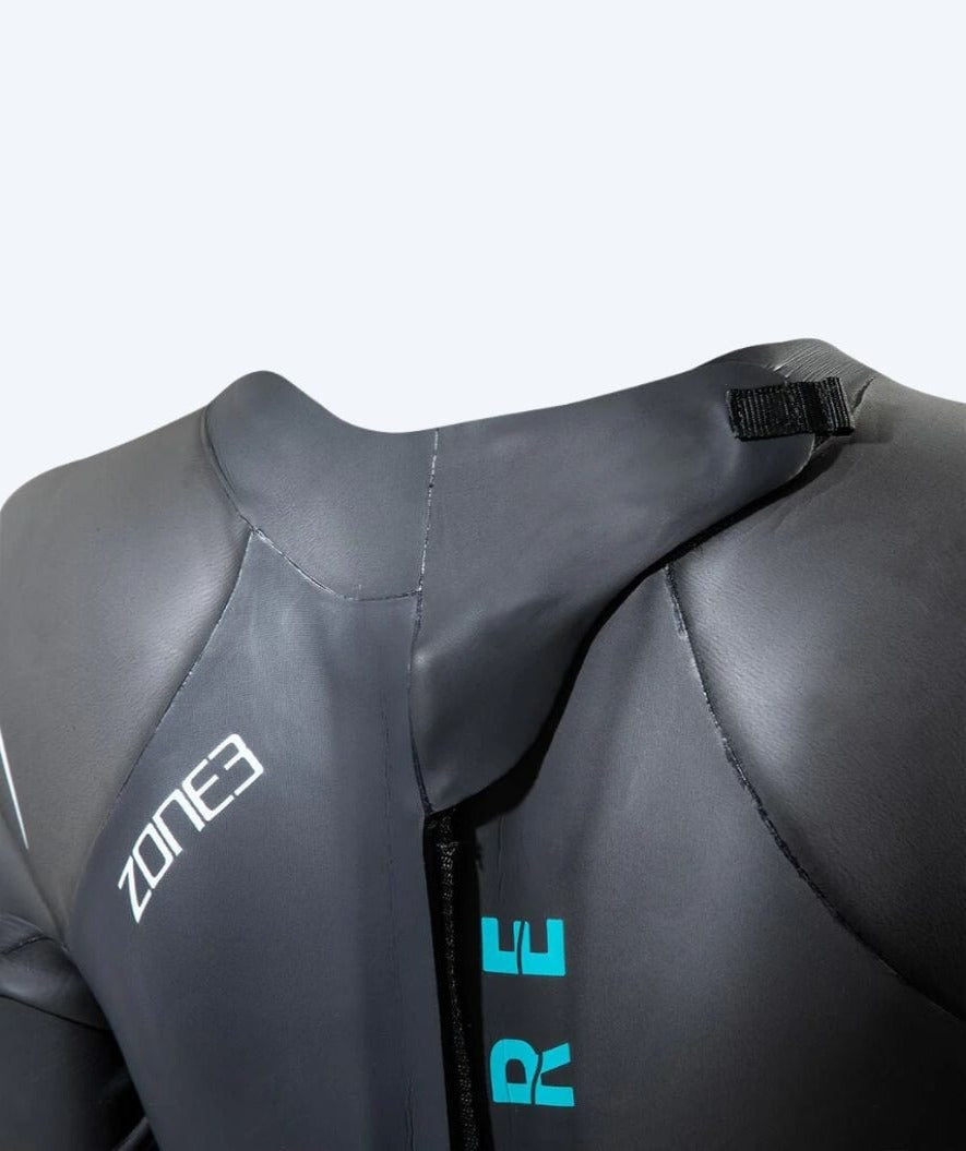 ZONE3 dames wetsuit - Azure 2.0 - Zwart/lichtblauw