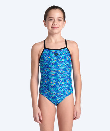 Arena meisjes badpak - Pootiles Lightdrop L-Back - Blauw