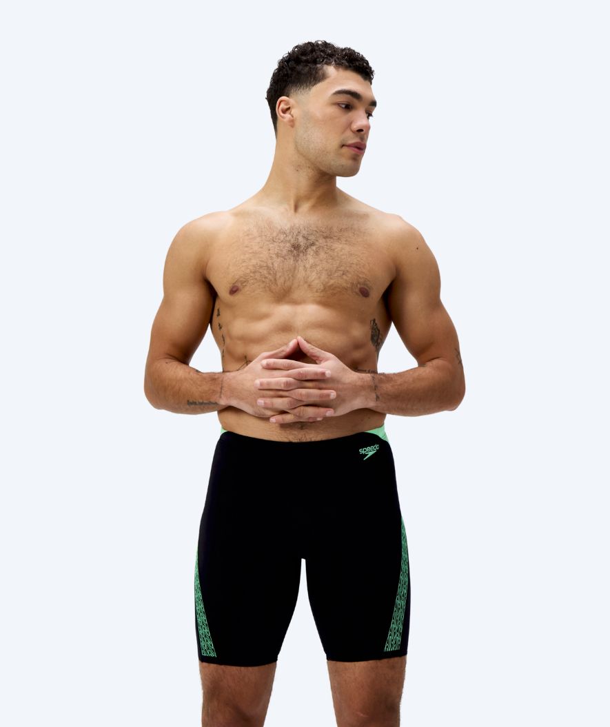 Speedo heren zwemjammer - Hyperboom Splice - Zwart/groen