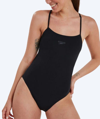 Speedo dames badpak - Eco Endurance Thinstrap - Zwart