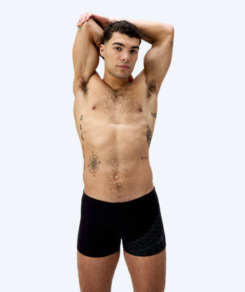Speedo heren zwemboxers - Medley Logo - Zwart/donkergrijs