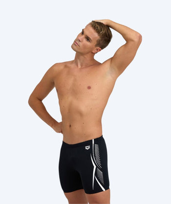 Arena heren zwemjammer - Feather - Zwart/wit
