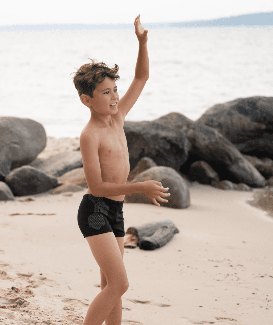 Watery jongens zwemboxers - Flaming Vegas Eco - Oranje Corner