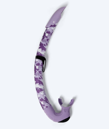 Watery volwassenen snorkel (vanaf 12 jaar) - Rudder Camo - Paars