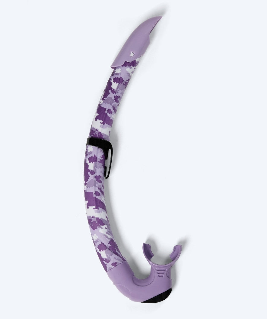 Watery volwassenen snorkel (vanaf 12 jaar) - Rudder Camo - Paars