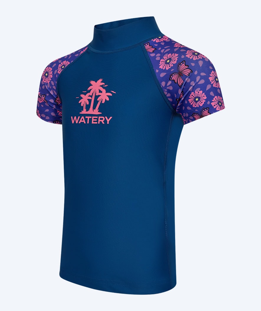 Watery kind UV-shirt - Osiris Korte Mouw Rashguard - Paars/donkerblauw