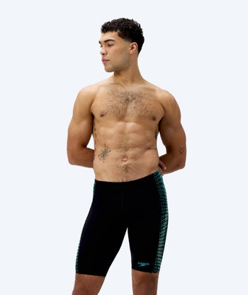 Speedo heren zwemjammer - Endurance Max Tech Pannel - Zwart/groen