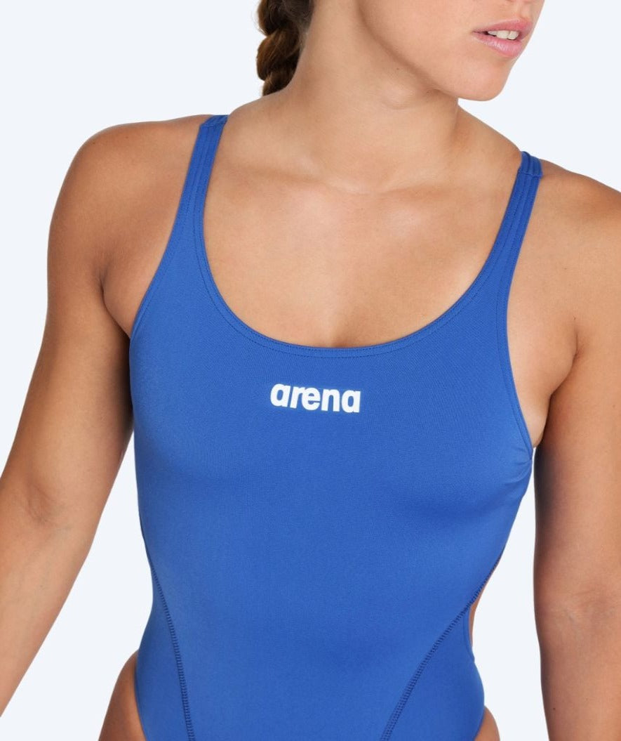 Arena dames badpak - Team Swim Tech Solid - Blauw