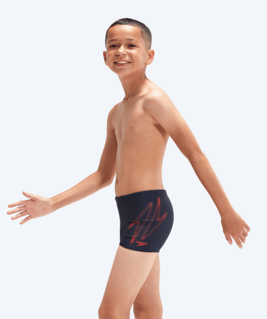 Speedo jongens zwemboxers - Hyperboom Placement - Blauw/rood