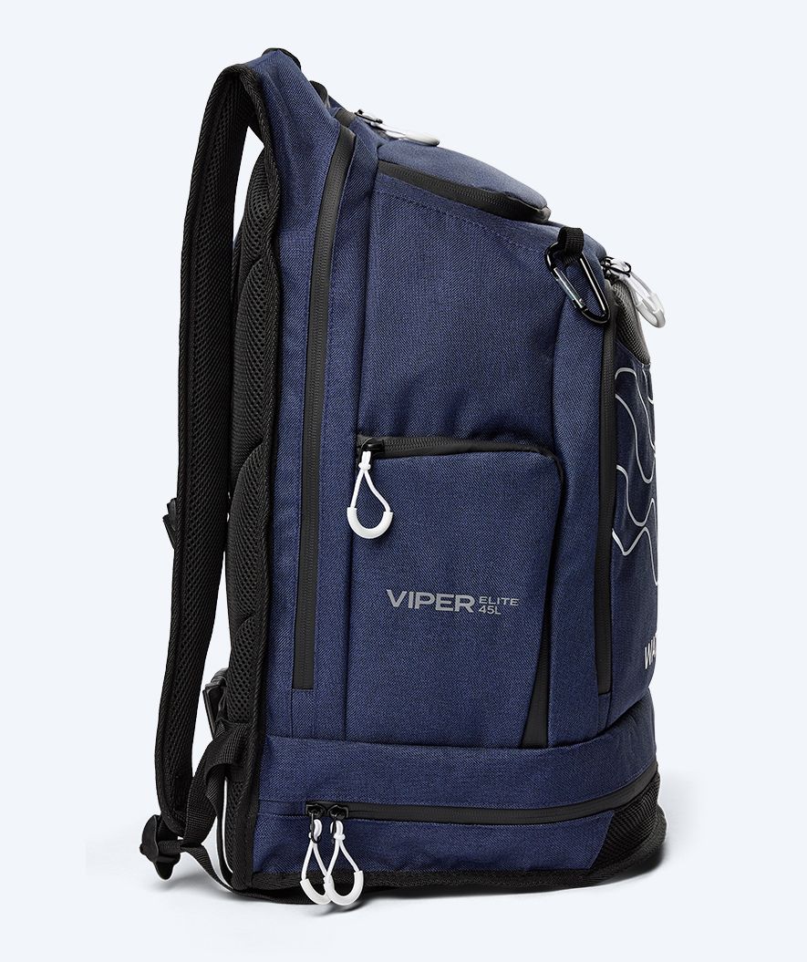 Watery zwemtas - Viper Elite 45L - Donkerblauw/wit