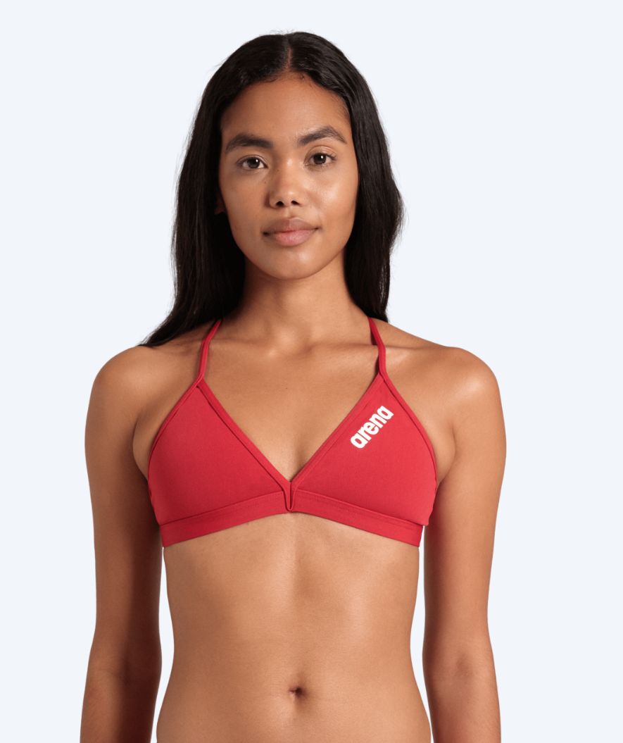 Arena dames bikini top - Solid Tie Back - Rood