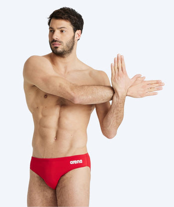 Arena heren zwemslip - Team Solid - Rood