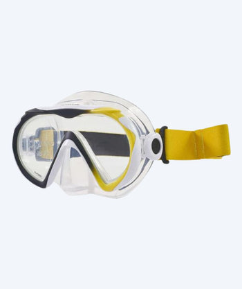 Aqualung volwassenen duikmasker (vanaf 16 jaar) - Compass - Zwart/geel