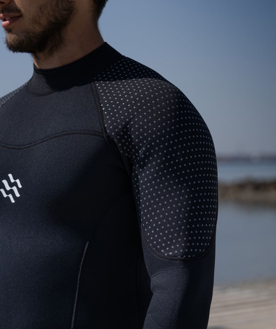 Watery heren wetsuit - Hedgehog (3mm) - Zwart