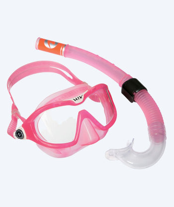 Aqualung Combo kind snorkelset (4-8) - Combo Mix - Roze/wit