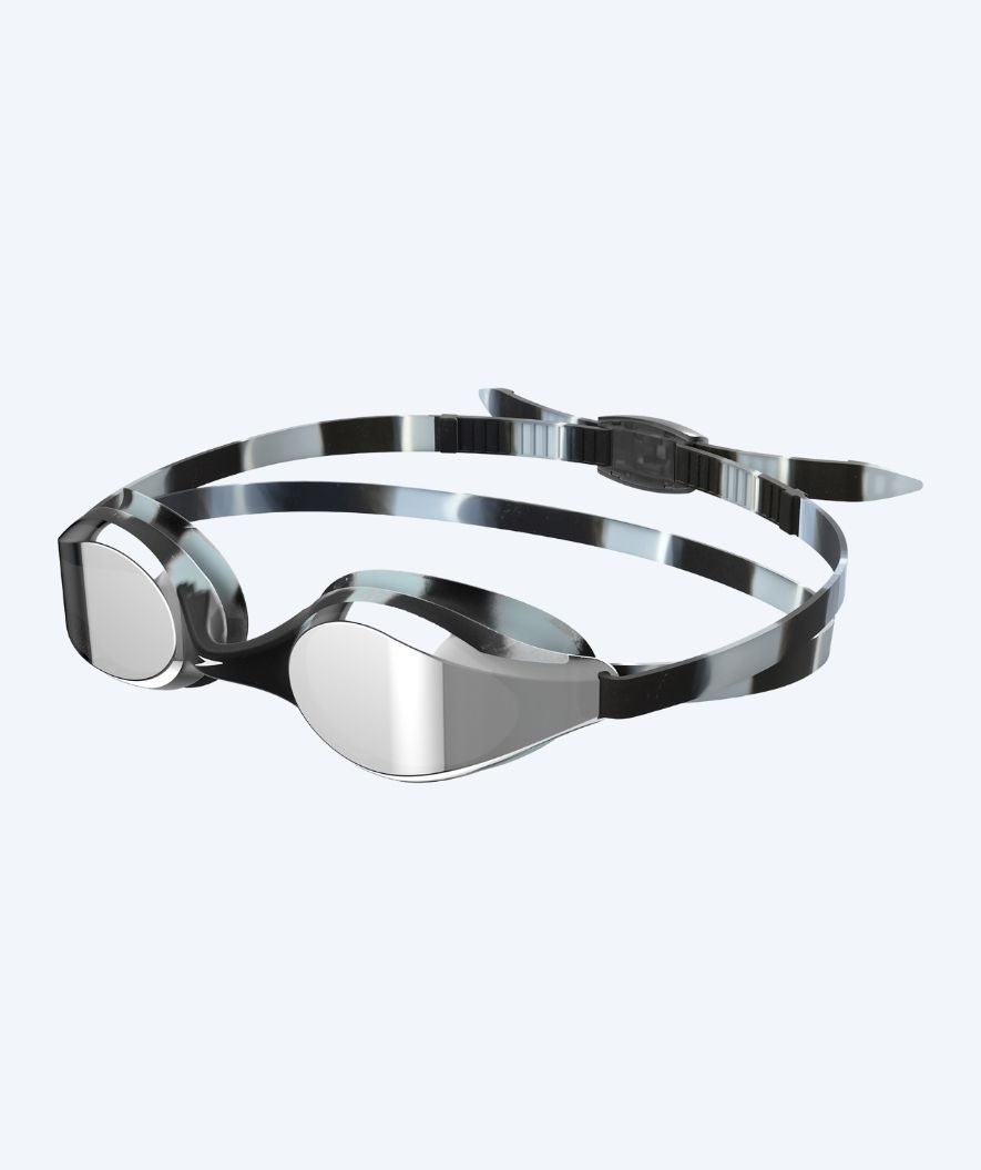 Speedo training zwembril - Hyper Flyer Mirror - Zwart/grijs