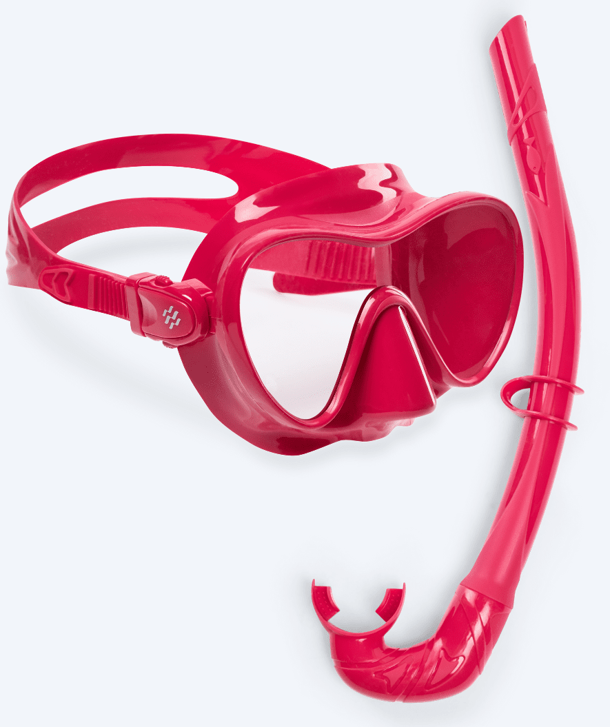 Watery volwassenen Combo snorkelset - Cliff - Rood