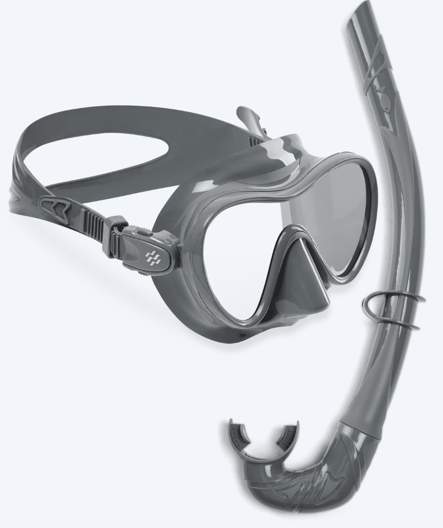 Watery volwassenen Combo snorkelset - Cliff - Grijs