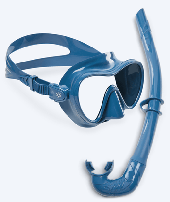 Watery volwassenen Combo snorkelset - Cliff - Blauw